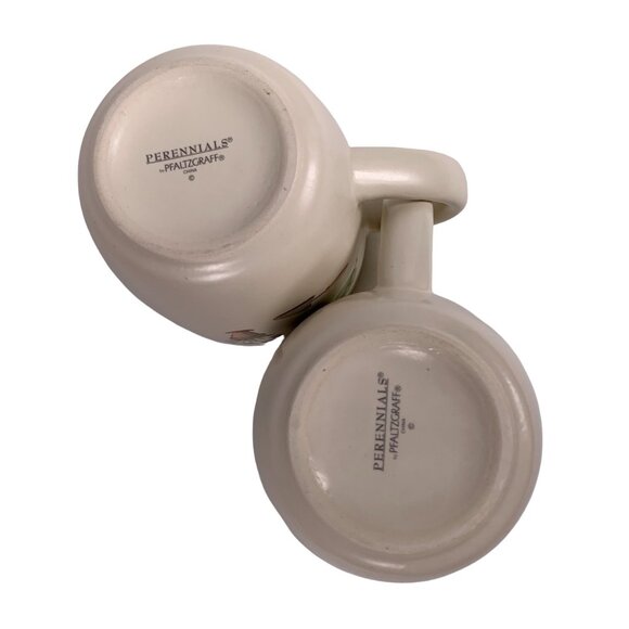 Pfaltzgraff Perennials Flower Garden Coffee Mugs Lot of 2 - Picture 6 of 8